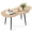 Yellow, variant on Gymax Cloud Shape Coffee TableIrregular Center Table w/ Metal FrameWooden Table Black