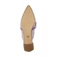 thumbnail image 6 of Cecelia New York Bethel Flat Mule Leather Bow Slip On Pointed Toe Flats Sandals (Power Purple, 7), 6 of 6