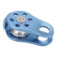thumbnail image 4 of Polea única de escalada, polea de cuerda única de ojo fijo de aleación de Al Mg para montañismo, rappel, rescate, azul claro, 4 of 12