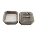 thumbnail image 4 of Caja de terciopelo para anillos dobles, octogonal, para ceremonia de boda, con tapa desmontable, 4 of 5