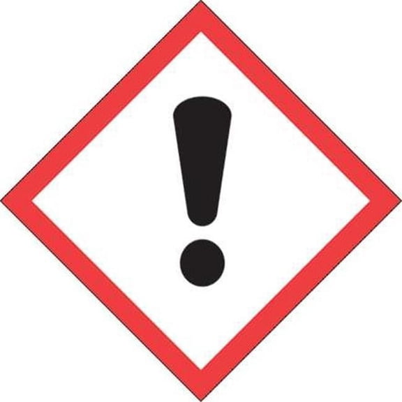 1 x 1 in. Pictogram - Exclamation Mark Labels, Black, Red & White - Roll of 500