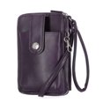 thumbnail image 2 of Cartera bandolera Mundi Jacqui RFID de piel vegana, color morado, 2 of 5