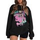thumbnail image 2 of Gibobby Divertidas Sudaderas Sudadera sin capucha con cuello redondo retro de invierno para mujer de los años 80 y 90 (Negro, XL), 2 of 3