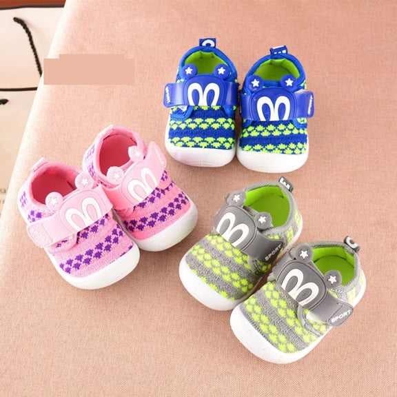 dgysar Girls Squeaky First Walkers Cartoon Rabbit Ear Star Design Soft Sole Non-slip for Toddler Boys Girls Indoor Outdoor Daily Sport Wear Green 21