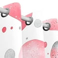 thumbnail image 3 of Pink and Gray Dots Abstractart Blackout Curtains for Living Room Bedroom 55W x 54L Insulated Window Drapes 2 Panels, 3 of 5