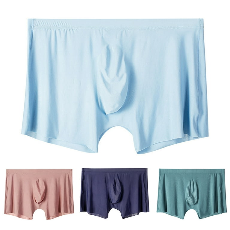 William Polo Ice Silk Underwear Boxer For Men - Light Blue