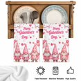 thumbnail image 5 of Galentine's Day Kitchen Towels Set of 3, Pink Gnomes Love Heart Balloon Tree Branch Absorbent Dish Towels for Kitchen, Microfiber Hand Towel, Quick Drying Tea Towel for Cleaning Decorative Dishcloths, 5 of 7