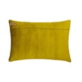 thumbnail image 3 of The HomeCentric Designer Chartreuse Green Pack of 2, 12"x26" (30x65 cm) Lumbar Pillow Cover, Velvet Beaded Oblong Pillow, Striped Pattern Modern Style - Sparkling Stripe Chartreuse, 3 of 3