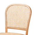 thumbnail image 4 of Baxton Studio Tabouret de Comptoir Vance en Beige et Naturel, 4 of 4