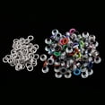 thumbnail image 3 of 100 Pieces Assorted Color Metal Eyelets Buckle Rivets for Leathercraft Scrapbooking DIY Crafts 5mm, 3 of 8