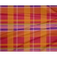 thumbnail image 4 of oneOone Polyester Lycra Bright Red Fabric Madras Check Sewing Material Print Fabric By The Yard 56 Inches Wide, 4 of 4