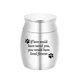 thumbnail image 1 of Small Cremation Urn For Dog Ashes Mini Pet Urn Stainless Steel Ashes Keepsake, 1 of 4