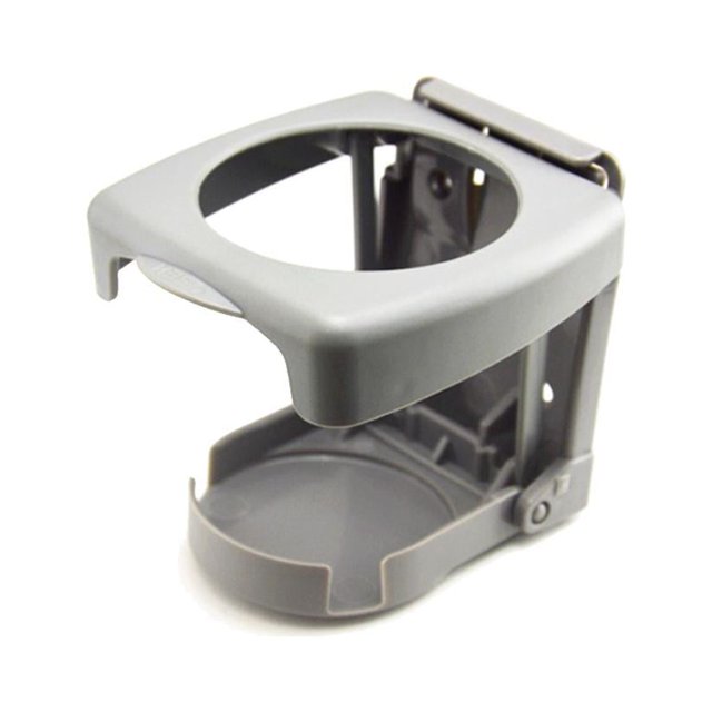 Soporte plegable ajustable para bebidas con tornillos y cintas, portavasos plegables para automóviles para , caravanas, coches, camiones gris