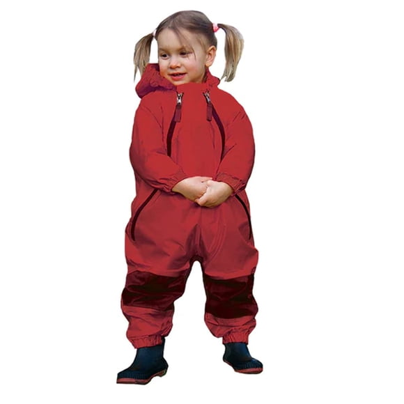 Monos Tuffo Muddy Buddy, color rojo, 18 meses, resistentes al agua