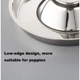 thumbnail image 6 of Easy to Clean Puppy Bowl, Non-Tip Base Stainless Steel Feeder With Anti-Oxidation Surface, Extra Large Diameter For Multi-Pet Feeding, Slow Feeder Adaptation For Growing Pets, 6 of 8