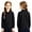 Black#01, variant on Grblisyd Boys Girls School Uniform Long Sleeve Polo Shirt Button Closure Comfortable & Soft Back to School Top