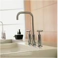 thumbnail image 7 of Kohler K-14408-4-BL Purist Bathroom Sink Faucet, Widespread High Lever Handles and High Gooseneck Spout, Matte Black, 7 of 7