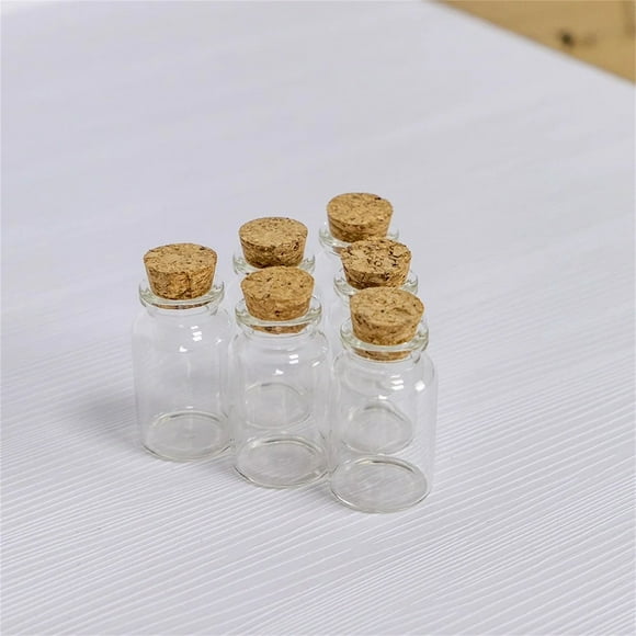 Xuewenshw Empty Mini Bottle With Cork Stopper 20ml Glass Jars Idea For Wedding Small Wishing Bottles ! Extra Large Tumbler Set
