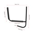 thumbnail image 4 of Universal Iron Wall-Mounted Storage Rack for Kayaks, Canoes & Surfboards with EVA & Nylon Padding - 19mm Tube Diameter, 42x38cm Size, Includes Tube Clips, Expansion Tubes, Stainless Steel Screws &, 4 of 7