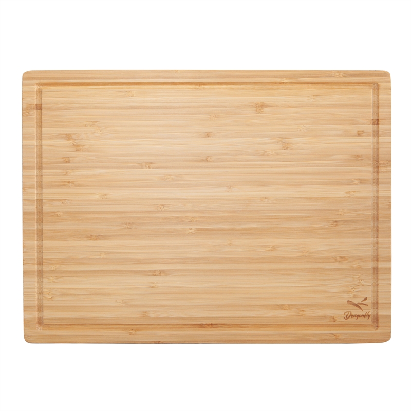 Dragonfly Bamboo Large Chopping Board with Juice Groove in Natural