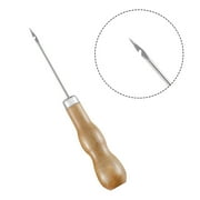 BOOYOU Wooden Handle Shoes Repairing Awl Leather Shoe Sewing Cobbler Tool DIY Craft