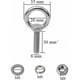 thumbnail image 2 of Perno de ojo M8 4 piezas Tornillo Anillo de perno de ojo Tornillos de acero inoxidable Anillo de tornillo Perno de ojo Anillo de fijación Rosca macho Tornillo de ojal de acero inoxidable para, 2 of 5