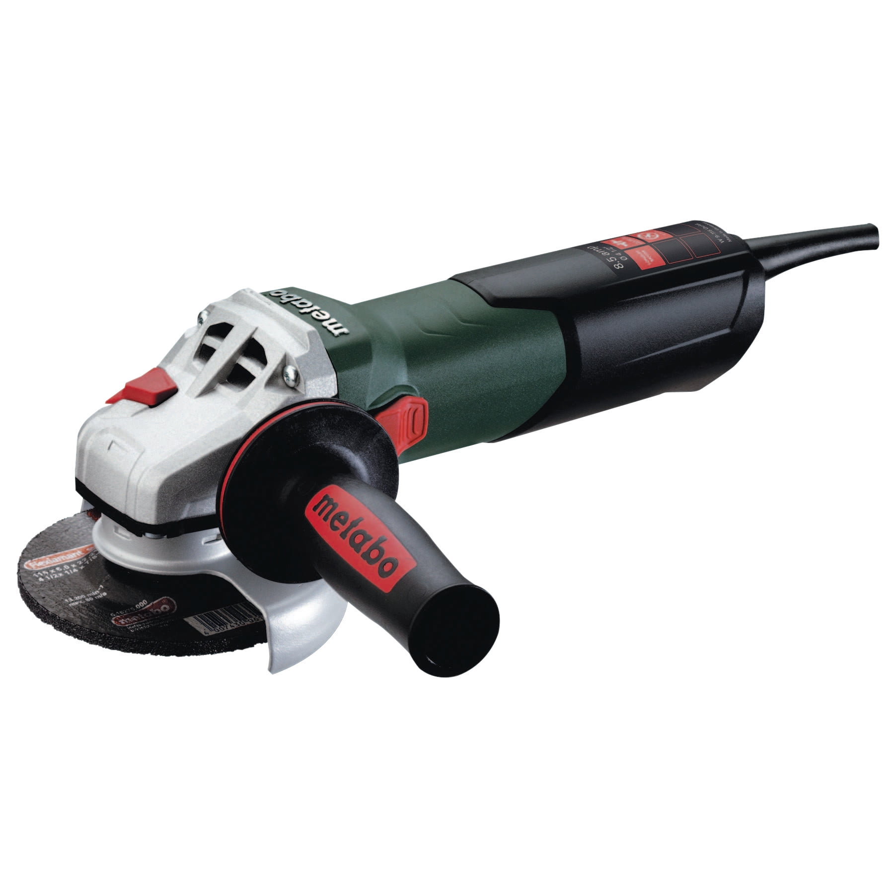 Metabo 900 Watt 4 1 2" Angle Grinders, 8.5 A, 10,500 rpm, Sliding Switch w Lock by Metabo
