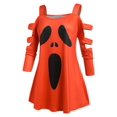 thumbnail image 1 of Talla de talla grande Escalera de la escalera de la escalera de halloween camiseta Rosegal Mangas largas de talla grande, 1 of 5