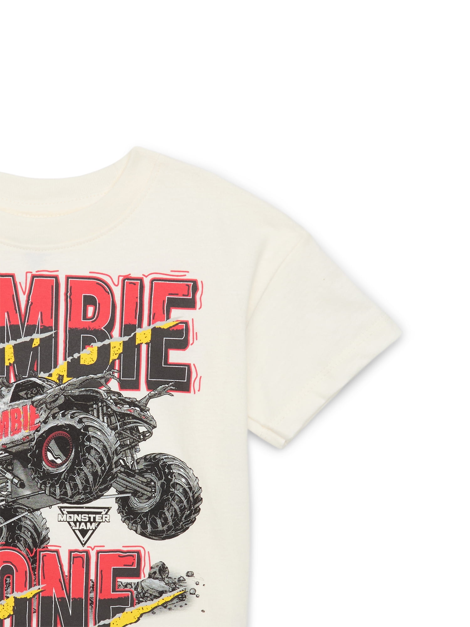 Monster Jam Toddler Boys Zombie Zone Graphic T-Shirt with Short-Sleeves, Sizes 12M-5T
