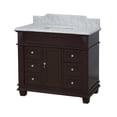 thumbnail image 2 of Elizabeth 42" Bathroom Vanity with Chocolate Cabinet and Carrara Marble Top, 2 of 6