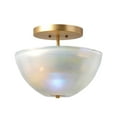 thumbnail image 5 of Jamie Young Co Vapor Glass Bowl Semi-Flush Mount in Gray, 5 of 6