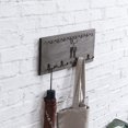 thumbnail image 3 of MyGift Vintage Wood Wall Mounted Coat Hook, Gray, 3 of 6