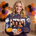 thumbnail image 5 of Halloween Picture Frame 7X5 Inch Wood Picture Frame Spooky Vintage Halloween Decor with Pumpkin Ghost Black Cat for Halloween Party Table Decor 1 Pack, 5 of 5