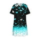 thumbnail image 5 of Vestido de Manga Corta para las Mujeres Casual Impreso Cuello Redondo, Vestido de las Señoras para la Primavera Y el Verano de Uso Diario, 5 of 9