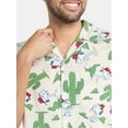 thumbnail image 4 of Peanuts Men's and Big Men's Spike Snoopy Desert Button Down Hawaiian Shirt, Sizes XS-5XL, 4 of 5