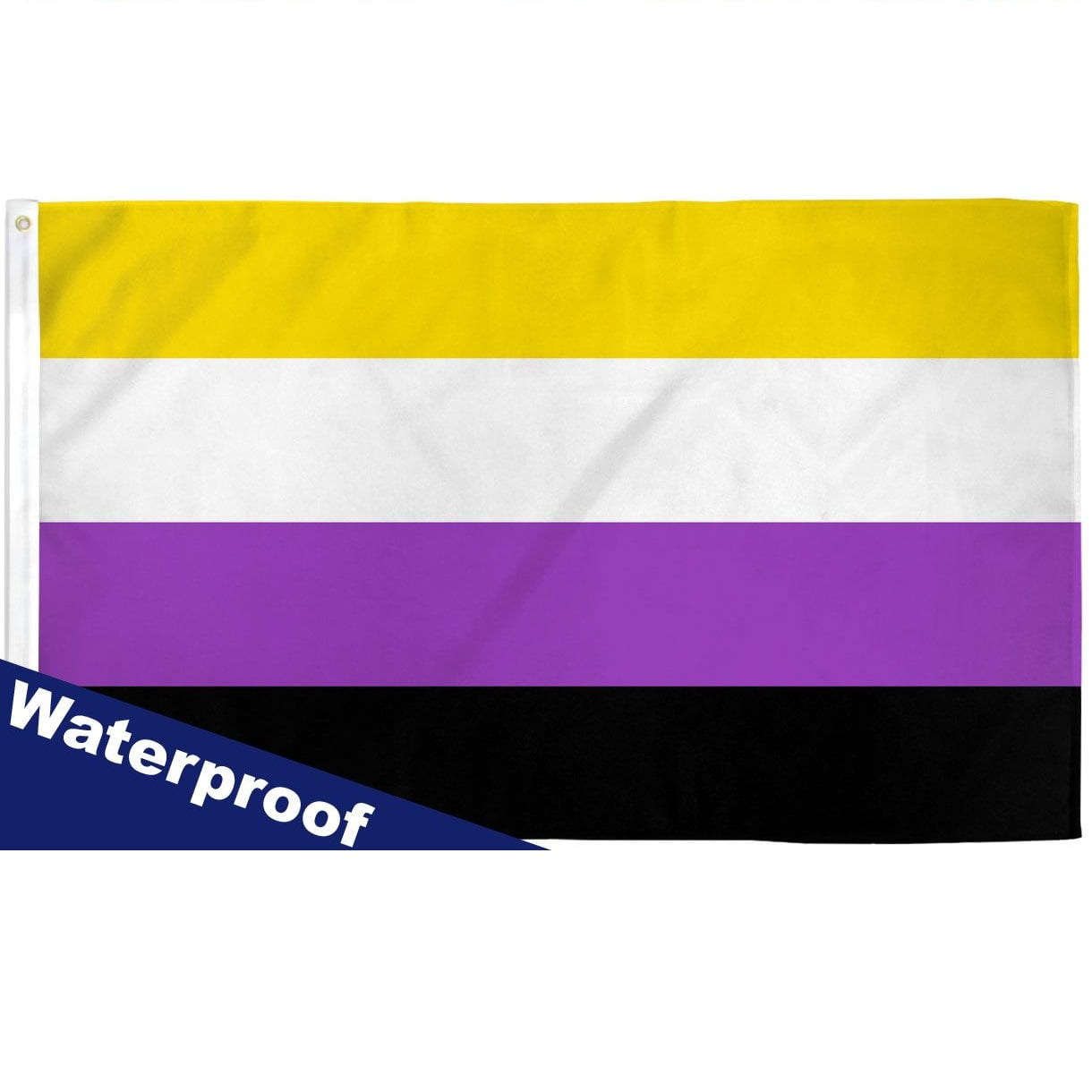 Non-Binary Pride 3ft x 2ft Flag Banner 90cm x 60cm 