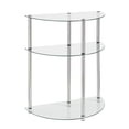 thumbnail image 1 of Ergode Designs2Go Classic Glass Mesa de entrada semicircular de 3 niveles Ergode R2-239-VV, 1 of 1