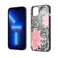 thumbnail image 2 of Funda decorativa de piel de cebra con estampado animal para iPhone 14, carcasa de TPU para iPhone 14 con cámara dual, 2 of 7