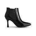 thumbnail image 3 of BLISSFUL STEP Women's Pointy Toe Stiletto Heels Chelsea Ankle Booties, 3 of 8