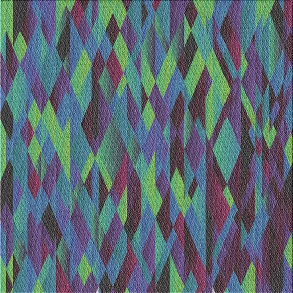 Ahgly Company Machine Washable Indoor Square Transitional Purple Haze Purple Area Rugs, 7' Square