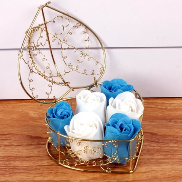 Random Heart Scented Bath Body Petal Rose Flower Soap Wedding Decoration