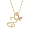 thumbnail image 1 of Collares colgantes con letras iniciales de 3 capas de oro un collar, 1 of 1