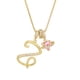 thumbnail image 1 of Collares colgantes con letras iniciales de 3 capas de oro un collar, 1 of 1