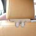thumbnail image 4 of LOLIPPYY Back Seat Car Organizer Car Seat Back Hook Beige Hanging Purses And Bags 1Pcs, 4 of 8