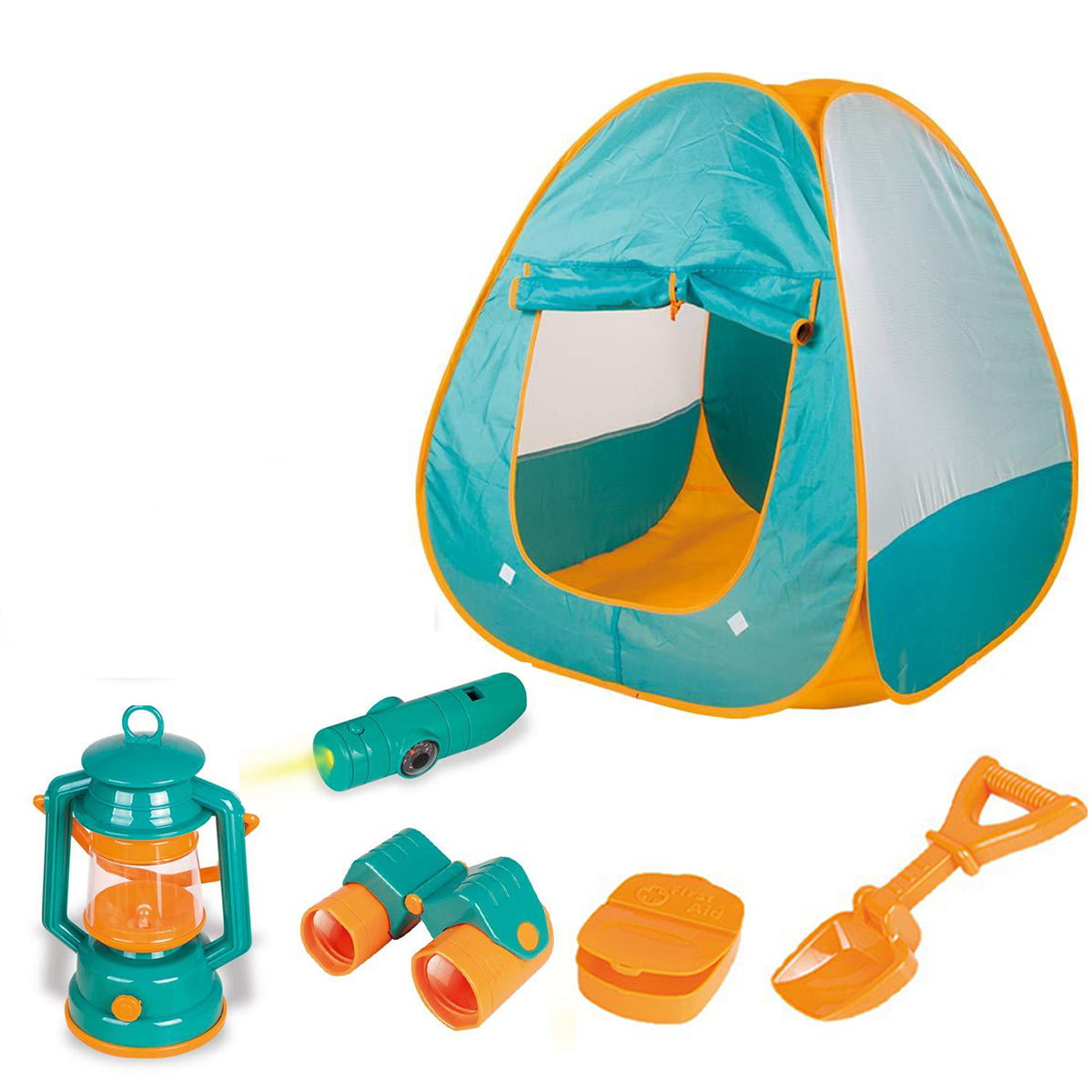 Kids Camping Tent Set Toys - Includes Pop Up Play Tent, Telescope and ...