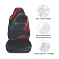 thumbnail image 4 of Fuzoiu Red Moon Shark Sailboat Print Elastic Car Seat Covers, Seat Cover Protector,Universal Fit Interior Covers for Most Cars,Washable Seat Cover Non Slip for SUV,Sedan,Van, 4 of 5
