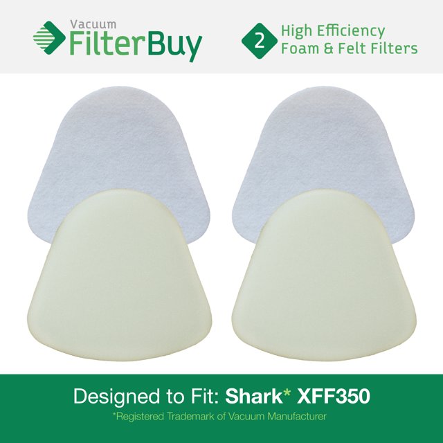 2 Shark XFF350 Navigator LiftAway Foam & Felt Replacement Vacuum