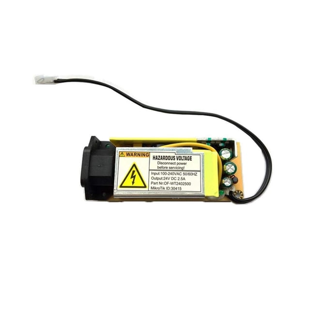 Fuente de alimentación MikroTik 24V 2.5A 24V2APOW para CCR1009-7G-1C-1S
