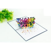Thank You Pop-Up Card – 3D Handmade Greeting Card (5x7 inches) With Love From Vietnam