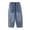 Blue#9527, variant on Toddler Boys Baggy Jeans Wide Leg Jeans for Boys Striped Elastic Waist Streetwear Cozy Denim Trousers for Children